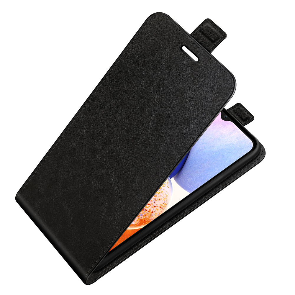 For Samsung Galaxy M14 5G Vertical Flip Leather Phone Case Card Holder Crazy Horse Texture Protective Cover For Samsung Galaxy M14 5G Vertical Flip Leather Phone Case Card Holder Crazy Horse Texture Protective Cover
